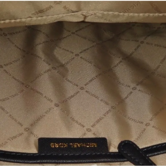 MICHAEL KORS Morgan MK Signature MD Backpack Admiral Blue Canvas & Saffiano - Picture 4 of 8